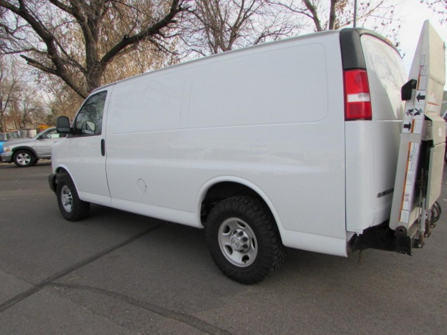 2018 White /Gray Chevrolet Express 2500 Cargo (1GCWGAFP6J1) with an 4.3L V6 engine, 8A transmission, located at 4562 State Avenue, Billings, MT, 59101, (406) 896-9833, 45.769516, -108.526772 - Photo#0